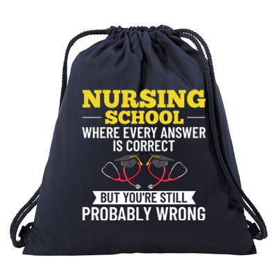 Nurse Student Nursing School Education Graduate Great Gift Drawstring Bag