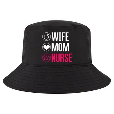 Nursery Stethoscope Nursing Gift Wife Mom Nurse Gift Cool Comfort Performance Bucket Hat