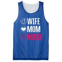 Nursery Stethoscope Nursing Gift Wife Mom Nurse Gift Mesh Reversible Basketball Jersey Tank