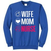 Nursery Stethoscope Nursing Gift Wife Mom Nurse Gift Tall Sweatshirt