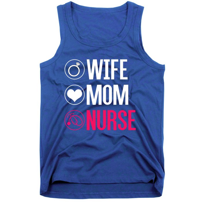 Nursery Stethoscope Nursing Gift Wife Mom Nurse Gift Tank Top