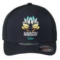 Namastay Sober NA AA 12 Step Recovery Narcotics Anonymous Flexfit Unipanel Trucker Cap