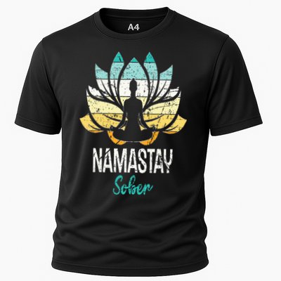 Namastay Sober NA AA 12 Step Recovery Narcotics Anonymous Performance Shirt