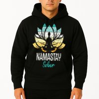 Namastay Sober NA AA 12 Step Recovery Narcotics Anonymous Hoodie