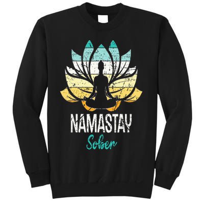 Namastay Sober NA AA 12 Step Recovery Narcotics Anonymous Sweatshirt