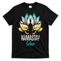 Namastay Sober NA AA 12 Step Recovery Narcotics Anonymous T-Shirt