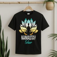 Namastay Sober NA AA 12 Step Recovery Narcotics Anonymous T-Shirt
