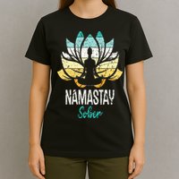 Namastay Sober NA AA 12 Step Recovery Narcotics Anonymous T-Shirt