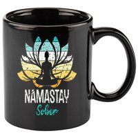 Namastay Sober NA AA 12 Step Recovery Narcotics Anonymous 11oz C Handle Ceramic Mug
