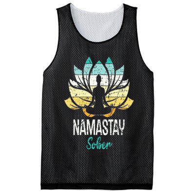 Namastay Sober NA AA 12 Step Recovery Narcotics Anonymous Mesh Reversible Basketball Jersey Tank