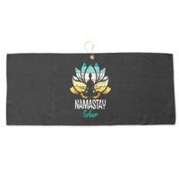 Namastay Sober NA AA 12 Step Recovery Narcotics Anonymous Large Microfiber Waffle Golf Towel