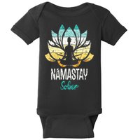 Namastay Sober NA AA 12 Step Recovery Narcotics Anonymous Baby Bodysuit