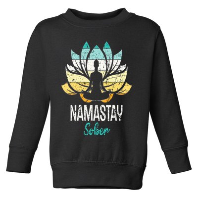 Namastay Sober NA AA 12 Step Recovery Narcotics Anonymous Toddler Sweatshirt