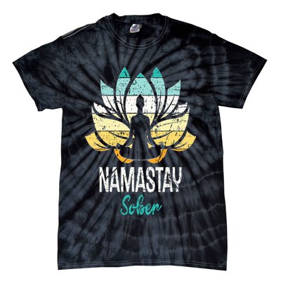 Namastay Sober NA AA 12 Step Recovery Narcotics Anonymous Tie-Dye T-Shirt