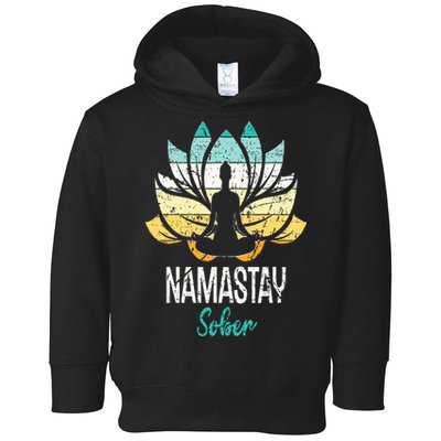 Namastay Sober NA AA 12 Step Recovery Narcotics Anonymous Toddler Hoodie