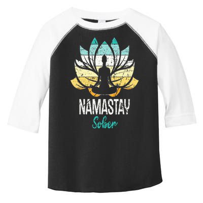 Namastay Sober NA AA 12 Step Recovery Narcotics Anonymous Toddler Fine Jersey T-Shirt