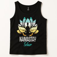 Namastay Sober NA AA 12 Step Recovery Narcotics Anonymous Tank Top