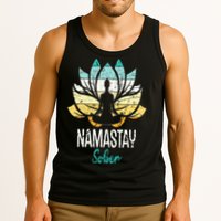 Namastay Sober NA AA 12 Step Recovery Narcotics Anonymous Tank Top
