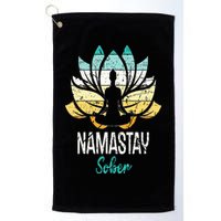 Namastay Sober NA AA 12 Step Recovery Narcotics Anonymous Golf Towel