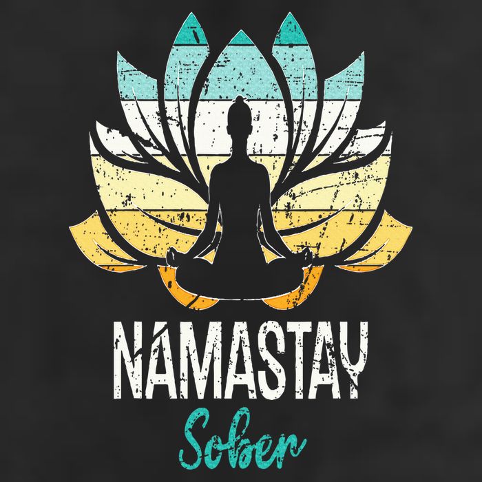 Namastay Sober NA AA 12 Step Recovery Narcotics Anonymous Golf Towel