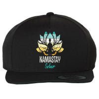 Namastay Sober NA AA 12 Step Recovery Narcotics Anonymous Wool Snapback Cap