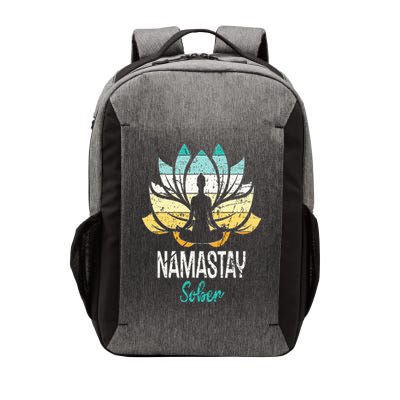 Namastay Sober NA AA 12 Step Recovery Narcotics Anonymous Vector Backpack