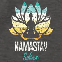 Namastay Sober NA AA 12 Step Recovery Narcotics Anonymous Vector Backpack