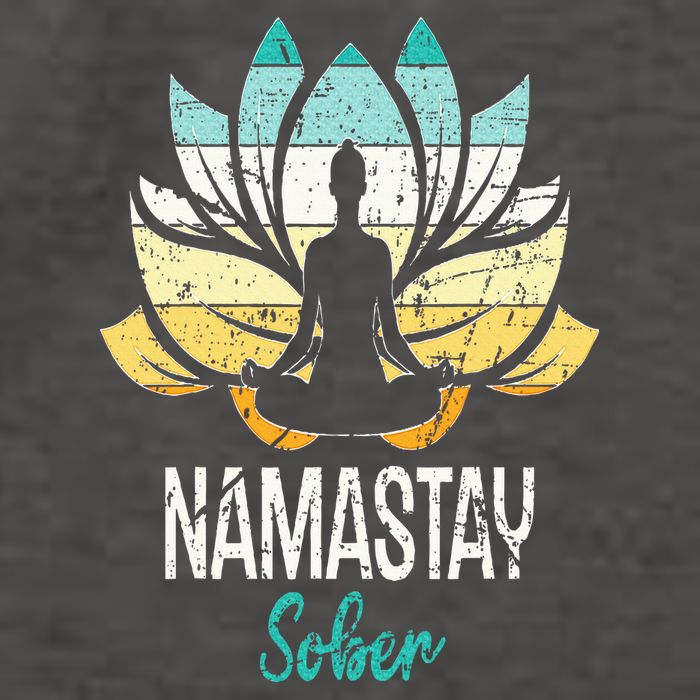 Namastay Sober NA AA 12 Step Recovery Narcotics Anonymous Vector Backpack