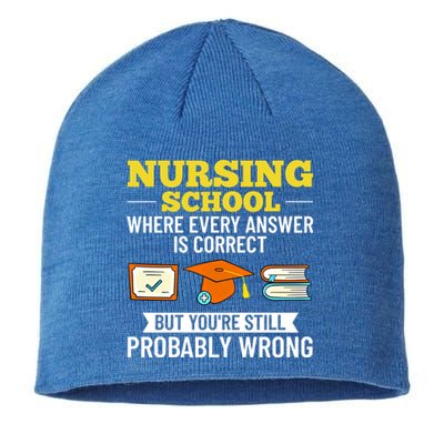 Nurse Student Nursing School Education Graduate Gift Sustainable Beanie