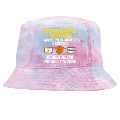 Nurse Student Nursing School Education Graduate Gift Tie-Dyed Bucket Hat