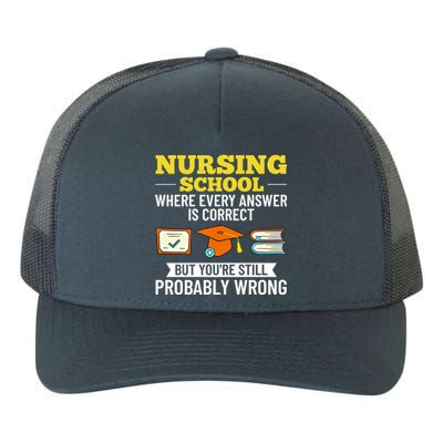 Nurse Student Nursing School Education Graduate Gift Yupoong Adult 5-Panel Trucker Hat