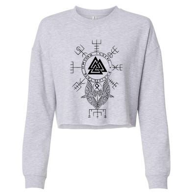 Norse Symbol Cropped Pullover Crew