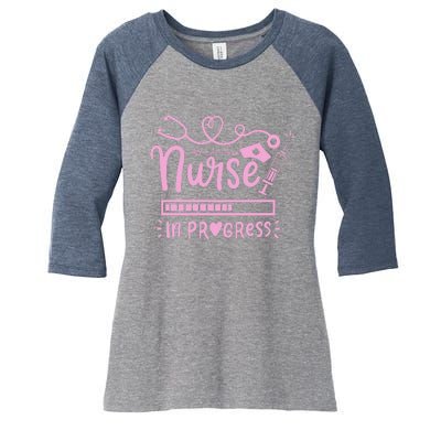 Nursing School Nursing Student Future Nurse Gift Women's Tri-Blend 3/4-Sleeve Raglan Shirt