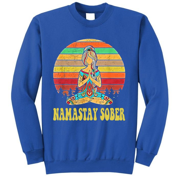 Namastay Sober Na Aa 12 Step Recovery Narcotics Anonymous Great Gift Sweatshirt