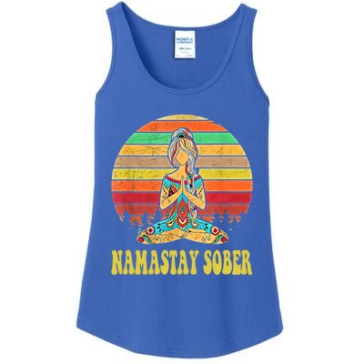 Namastay Sober Na Aa 12 Step Recovery Narcotics Anonymous Great Gift Ladies Essential Tank