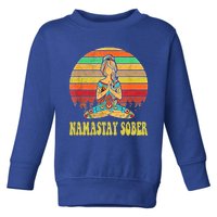 Namastay Sober Na Aa 12 Step Recovery Narcotics Anonymous Great Gift Toddler Sweatshirt