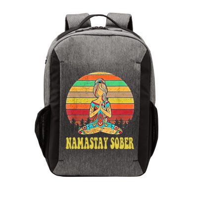 Namastay Sober Na Aa 12 Step Recovery Narcotics Anonymous Great Gift Vector Backpack