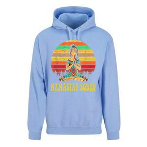 Namastay Sober Na Aa 12 Step Recovery Narcotics Anonymous Great Gift Unisex Surf Hoodie