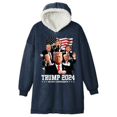 Never Surrender Hooded Wearable Blanket