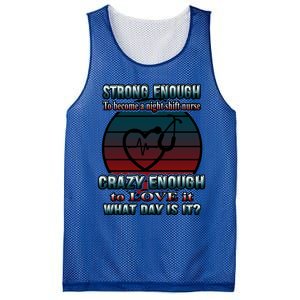 Night Shift Nurse Funny Nursery Nursing Gift Mesh Reversible Basketball Jersey Tank