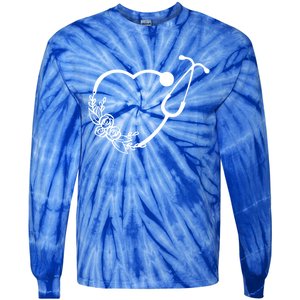 Nurse Stethoscope Nurse Medical Gift Tie-Dye Long Sleeve Shirt