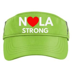 Nola Strong New Orleanssupport Never Forget Nola Strong Adult Drive Performance Visor