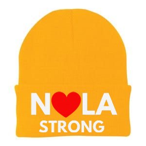 Nola Strong New Orleanssupport Never Forget Nola Strong Knit Cap Winter Beanie