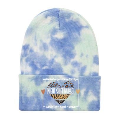 Night Shift Nurse Appreciation Night Shift Nursing Gift Tie Dye 12in Knit Beanie