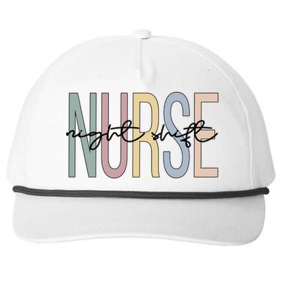 Night Shift Nurse Boho Night Shift Nursing Gift Snapback Five-Panel Rope Hat