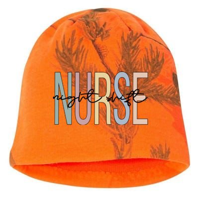 Night Shift Nurse Boho Night Shift Nursing Gift Kati - Camo Knit Beanie