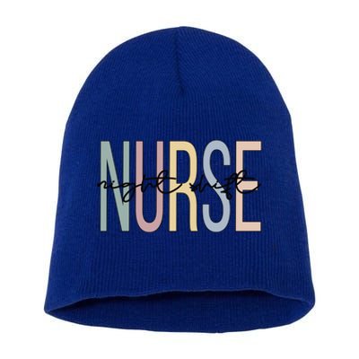 Night Shift Nurse Boho Night Shift Nursing Gift Short Acrylic Beanie