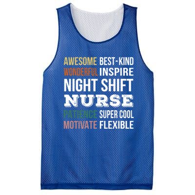 Night Shift Nurse Tee Funny Appreciation Gift Mesh Reversible Basketball Jersey Tank