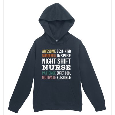 Night Shift Nurse Tee Funny Appreciation Gift Urban Pullover Hoodie