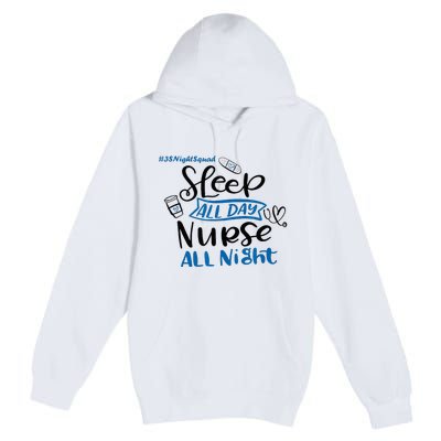 Night Shift Nurse 3S Variant Premium Pullover Hoodie